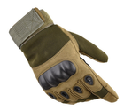 Тактические перчатки полнопалые Expert XL хаки - изображение 3