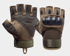 Тактичні рукавиці безпалі Expert L хакі - зображення 1