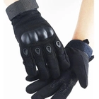 Тактические перчатки полнопалые Expert M черные - изображение 2
