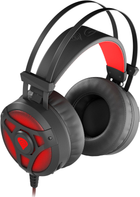 Słuchawki Genesis Neon 360 Wired Microphone Black Red (NSG-1107) - obraz 3