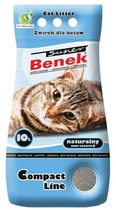 Żwirek dla kotów zbrylajacy Super Benek Compact Naturalny 10 l (5905397010142) - obraz 1