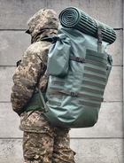 Герметичный баул-рюкзак NERIS, 80 л, цвет – Олива - изображение 10
