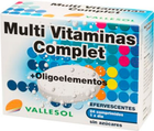 Комплекс вітамінів та мінералів Vallesol Multivitamins Complet+ Мікроелементи шипучі 24 таблетки (8424657740119) - зображення 1