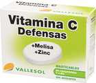 Комплекс вітамінів та мінералів Vallesol Вітамін С + меліса + цинк 24 таблетки (8424657740218) - зображення 1