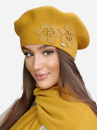 Beret Kamea K.22.037.25 One Size Żółty (5903246758870) - obraz 1