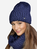 Комплект (шапка + шарф) Kamea K.22.209.12 One Size Темно-синій (5903246760705) - зображення 1