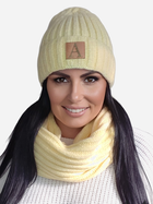 Комплект (шапка + шарф) Kamea K.21.246.42 One Size Жовтий (5903246762655) - зображення 1