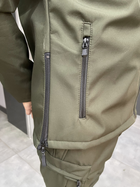 Костюм тактический, Softshell на флисе, цвет Олива, размер L, демисезонный костюм для военных софтшел - изображение 10