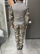 Військова форма COMBAT (убакс і штани), бавовна, піксель НАТО, розмір XL, тактична форма - зображення 3