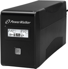 UPS PowerWalker VI LCD 850VA (480W) Black (VI 850 SB FR) - obraz 1