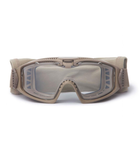 Тактическая баллистическая маска-очки ESS Influx AVS Goggle Terrain Tan 2 линзы Прозрачный/дымчатый - изображение 2