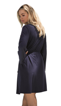 Szlafrok DKaren Fibi XS Navy Blue (5903251370074) - obraz 4