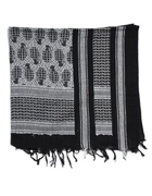 Арафатка шарф-шемаг тактическая 110х110см Mil-Tec Универсальный Черный (12609002) M-T - изображение 2