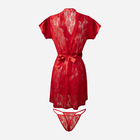 Халат жіночий великого розміру DKaren Mia XL Red (5903251432666) - зображення 2