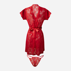 Халат жіночий великого розміру DKaren Mia 2XL Red (5903251432673) - зображення 2