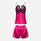 Piżama (szorty + koszulka) DKaren Beatrice XS Dark Pink (5903251398948) - obraz 1