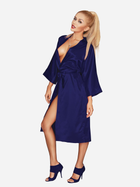 Халат жіночий великого розміру DKaren Plus Size 115 7XL Navy Blue (5901780639075)