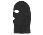 Тактическая зимняя балаклава Mil-Tec на 3 отверстия шапка-маска- Черная - изображение 3