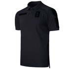 Тактична футболка Поло Paladin PRO CoolPass Black/Blue Camotec розмір S - изображение 1