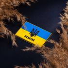 Шеврон на липучке ПВХ UMT Флаг Украины с гербом 60х40 мм Желто голубой - изображение 4