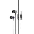 Навушники Hoco Spring metal universal earphones with mic M108 сірі