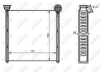 Радиатор отопителя VAG пр-во NRF NRF (54342)