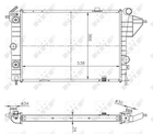 Радіатор охолодження двигуна OPEL VECTRA вир-во NRF NRF (513508A)