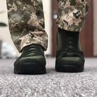 Тактические летние кроссовки ЗСУ олива, военная обувь размер 46 - изображение 10