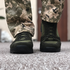 Тактические летние кроссовки ЗСУ олива, военная обувь размер 45 - изображение 6