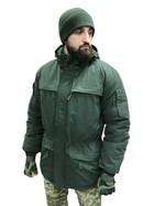 Тактична куртка хакі зсу чоловіча, зимова утеплена з капюшоном Розмір 56-58 зріст 167-179 - зображення 3