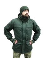 Тактична куртка хакі зсу чоловіча, зимова утеплена з капюшоном Розмір 56-58 зріст 167-179 - зображення 4