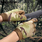 Тактичні щільні військові рукавиці з посиленими захисними накладками мультикам розмір L - зображення 5