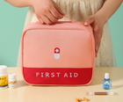 Органайзер-сумка для ліків "FIRST AID". Розмір 24х20х9,5 см. Червона - зображення 7