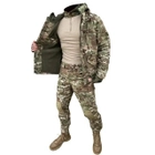 Мужской камуфляжный тактический коcтюм HAN WILD M65 Multicam 3в1 Куртка флисовая, Убакс и Штаны с Защитой колен - изображение 6