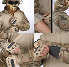 Мужской летний камуфляжный тактический костюм IDOGEAR G3(убакс+штаны) мультикам с наколенниками - изображение 9