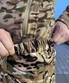 Чоловічий камуфляжний тактичний демісезонний костюм Softshell Multicam на флісі: Куртка і Штани - зображення 6