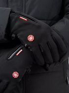Перчатки для военных теплые на флисе плотные водоотталкивающие Black XL - изображение 5