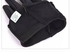 Тактические водоотталкивающие перчатки с флисовой подкладкой удобные и теплые Black L - изображение 10