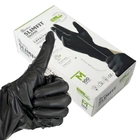 Одноразові рукавички Slimfit, TPE, чорний, M, 100 шт Reflex - зображення 1