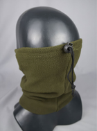 Зимний флисовый шарф бафф универсальный / хомут / тактическая шапка для ЗСУ 9019 OnePro Хаки 67484 - изображение 12