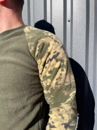Тактический мужской флисовый свитер Олива-пиксель 4XL (25463) Kali - изображение 4