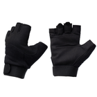 Рукавиці тактичні MIL-TEC Army Fingerless Gloves Black L - зображення 1
