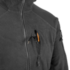 Кофта флисовая Helikon-Tex Alpha Hoodie Jacket Grid Fleece Black XXL - изображение 9