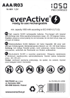 Akumulatory paluszki everActive R03/AAA 1050 mAH blister 4 szt. (EVHRL03-1050) - obraz 2