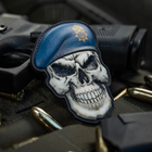 M-Tac нашивка Череп у береті (Національна Гвардія України) Синій - зображення 5