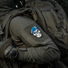 M-Tac нашивка Череп у береті (Національна Гвардія України) Синій - изображение 7