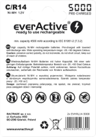 Akumulatorki everActive R14/C NI-MH 5000 mAh 2 szt. Ready-to-use (EVHRL14-5000) - obraz 2
