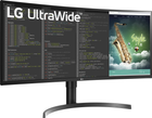 Monitor 35" LG 35WN75CP UltraWide Black (35WN75CP-B) - obraz 2