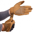 Тактические военные перчатки EasyFit EF-2807-L размер L с закрытыми пальцами Койот (56002834) - изображение 3