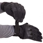 Тактические военные перчатки EasyFit EF-2805-L размер L с закрытыми пальцами Черные (56002852) - изображение 3